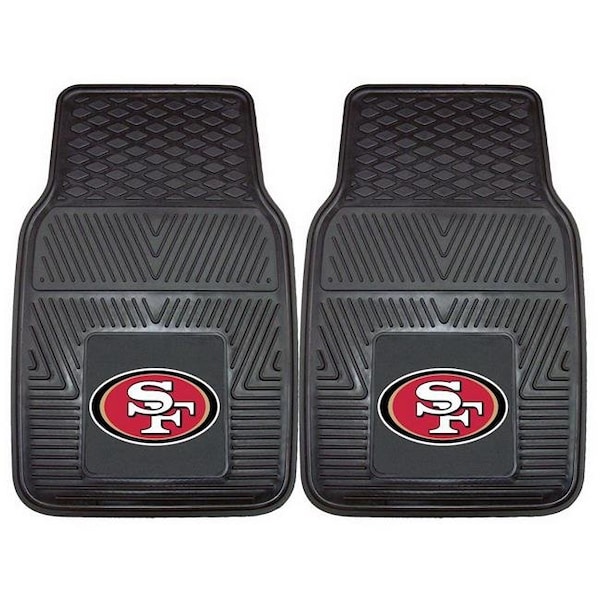 Fanmats San Francisco 49ers Car Mats Heavy Duty 2 Piece Vinyl 4610408902 - main